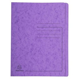 Exacompta Colorspan 39998E File Folder, Printed, 24 x 32 cm, for DIN A4, up to 350 Sheets, Pack of 1, Purple