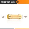 HeSun 5-Pack Push-to-Connect 1-Inch Brass Couplings, Pushfit Slip/Repair Fittings for