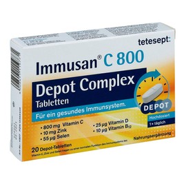 tetesept Immusan C 800 Depot Complex Tablets, Pack of 20