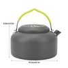 1.3L Camping Kettle Aluminum Alloy Anodizing High Temperature Resistant Heat