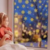 Pack of 9 Christmas Window Stickers (Gold Snowflake)