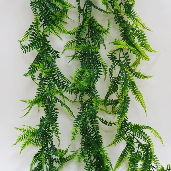 VOELIGT 3pcs 6ft. Artificial Boston Ferns Greenery Garland Nature Green