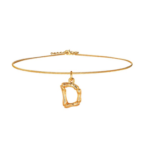 Focalook Women's Necklace 26 Letters A B C with 1.2