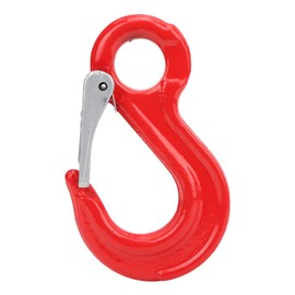 2 Ton Alloy Steel Lifting Hook with Fixed Round Eyelets for Crane Systems, Cargo Hooks, Hoisting Hooks for Shipbuilding and Cargo Transport, Fishing Hook with Locking for Safe Lifting