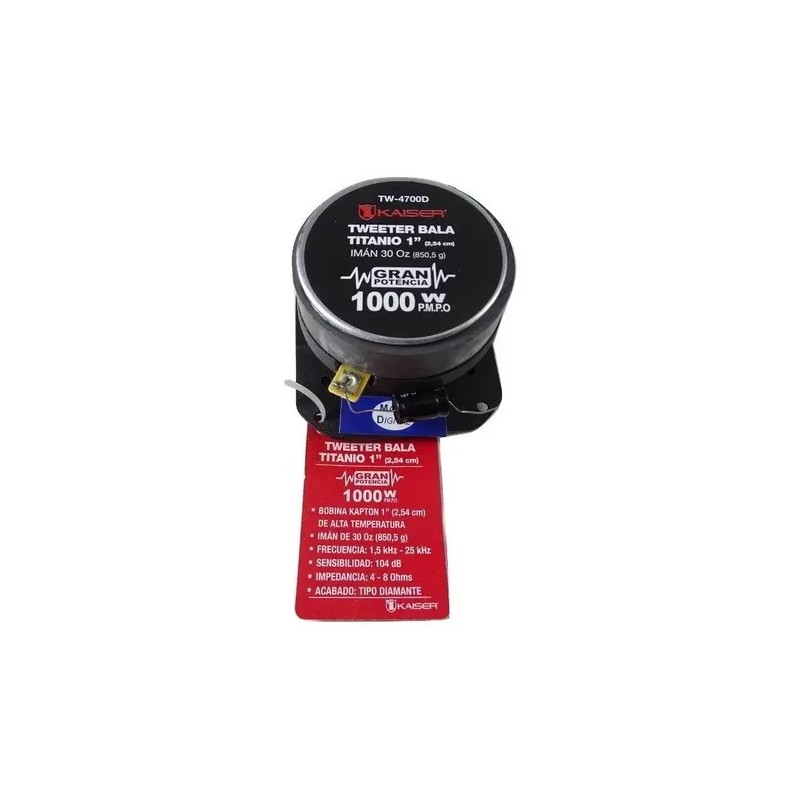 Tweeter Bala Ksr Tw4700d Diamante Titanium Capacitor 1000w