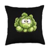 Brussels Sprouts Funny Throw Pillow