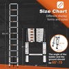 Soctone Telescoping Ladder, 10.5 FT Button Retraction Aluminum Extension Ladder