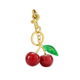 ChungLong0593 Cute Cherry Charms Keychain Y2K Fruit Key Ring for Women for Car Keys Holder Bag Purse-C