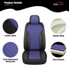 CAROMOP Breathable Cloth Fabric Car Seat Covers 2 Front Seats,Faux