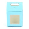 Transparent Window Gift Bag - Square with Handle Gift Bag Large - White 14ea