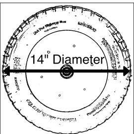 Rocky Mountain Goods Replacement Wheelbarrow Wheel Air Filled 13"- for 4 Cubic ft. Wheelbarrow Wheels Including Jackson, True Temper, Ames, Ace - Tread Grip Pattern