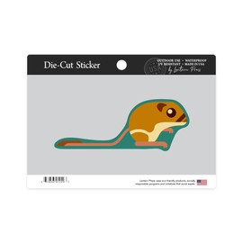 Die Cut Sticker Kangaroo Rat, Geometric, Contour Vinyl Sticker 3 to 6 inches, (Waterproof Decal for Cars, Water Bottles, Laptops, Coolers), Large