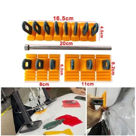 CARPDR Paintless Dent Repair Pull Tabs Car Dent Repair Tools Heavy Duty Dent Puller Kit Strong Auto Body Repair Dent Removal Tools Powerful Dent Remover Tool DIY Hand Tool for Dent Repair, Yellow