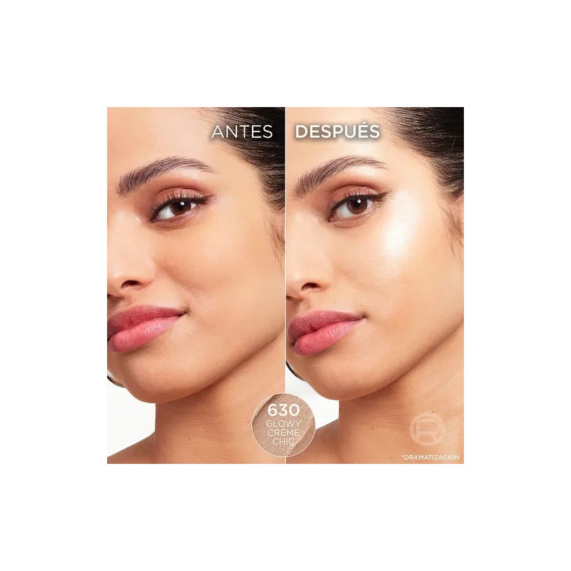 Iluminador Le Glass Highlighter Stick 630 Glowy Creme Chic L´oréal