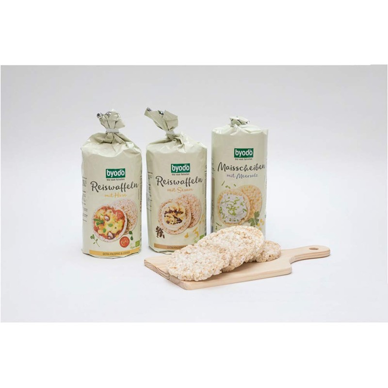 Organic Rice Waffles with Millet 200 g - Byodo, Double