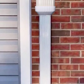 Mzcvriru 3x4 to 2x3 downspout Adapter, Downspout to Downspout Adapter (2 Pack White)