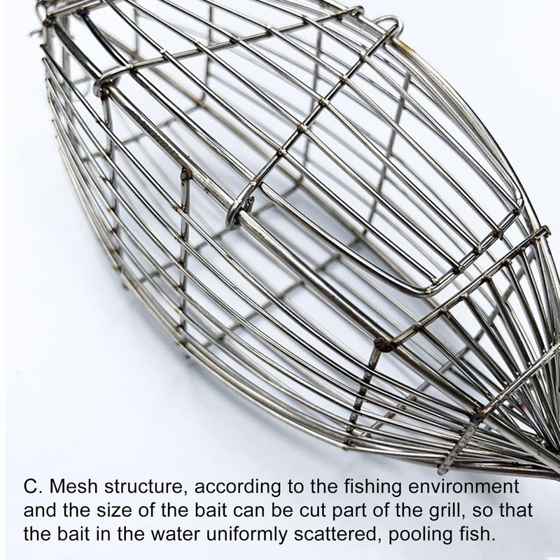 Crawfish Trap Bait | Fishing Feeder Bait Cage | Stainless