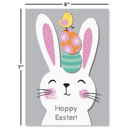 Current Hello Spring Easter Greeting Cards - Set of 8, Envelopes Included, Inspiring Holiday Message, Great for Kids Happy Easter Notes and Friendship cards, 5 x 7 Inches