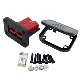 JooFn 50A Plug Mounting Panel for Anderson SB50 Series Connectors Flush Mount Recessed Plate (Red-1pc)