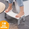 Toilet stool Wood, Foldable Poop stool for Adult, 7" Wooden