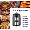 Joyagrill 16" BBQ Smoker Grill Built in Thermometer, Air Vent