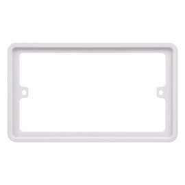 Schneider Electric Lisse White Moulded - Double Socket Surround, Spacer, GGBLSPC2S, White