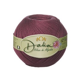 Dalia [100grs] by Omega - Fine 100% Mercerized Cotton Thread for Crochet and Knitting - Color: 20 - Plum 555
