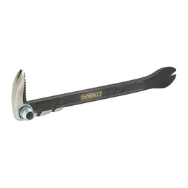 DEWALT Claw Bar 250mm (10in) extra wide strike face i-beam shaft provides strength without adding weight Suitable for ripping, striking, prying, and scraping applications