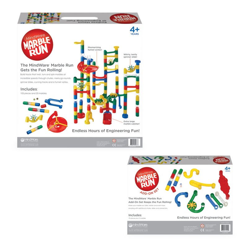 MindWare Marble Run and Add-on Set - 120+ Piece Building