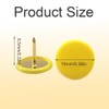YOSAWA 150PCS Thumb Tacks Push Pins Plastic Round Head Board