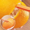 Shoyisenka 10 Pcs Orange Peeler Tool, Plastic Orange Lemon Citrus