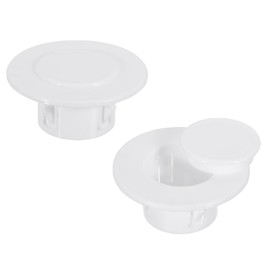 PATIKIL Air Conditioning Wall Hole Cover 1.5" (40mm), 3 Pack Air Conditioner Blocking Hole Plug Fit for 1.57-2" Hole Decoration Water Pipe Sealing Plate Cover, White