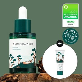 [Intensive Soothing] Round Lab Pine Soothing Cica Ampoule 30ml (+10ml Cream) / 라운드랩 소나무 진정 시카 앰플 30ml 기획 (+크림 10ml)