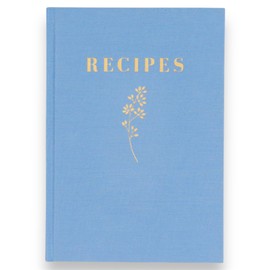 Premium Quality Recipe Book to Write in Your Own Recipes, Hardcover Linen With Elegant Gold Inlay, Keepsake Book Holds 150 Recipes