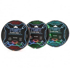 TOSY Flying Ring - 16 Million RGB Colors or 12 LEDs Bright Auto Light Up Safe Waterproof Lightweight Frisbee Birthday Gift Outdoor/Indoor for Boys/Girls/Kids