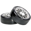 TAMIYA 300054021 Super Drift Wheels Y/Chrome 24 mm 2 Oset+2