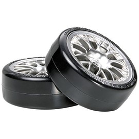 TAMIYA 300054021 Super Drift Wheels Y/Chrome 24 mm 2 Oset+2