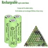 Yibatopow 16 Pack Rechargeable 1.2V NiMH AA Batteries 1000mAh High