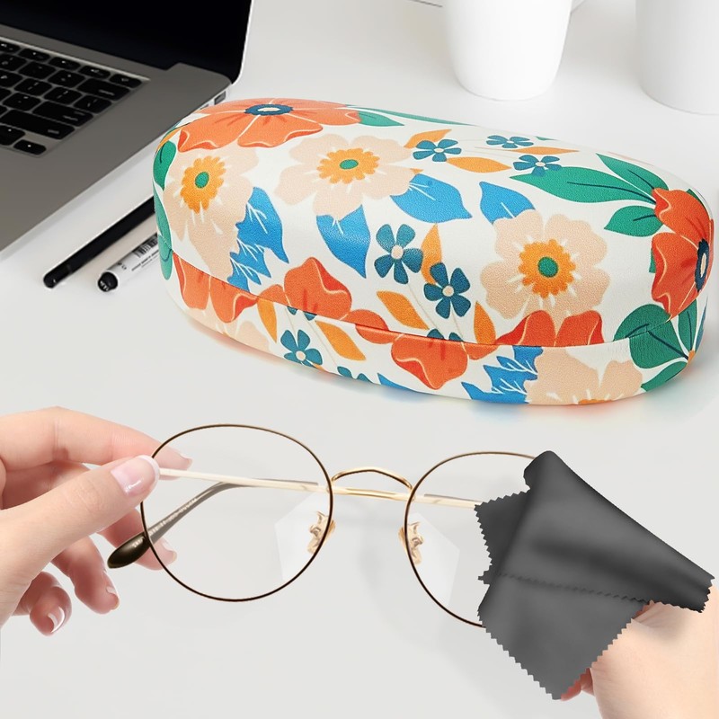 molshine Hard Shell Sunglasses Case,Classic Large Glasses Case for Sunglass,