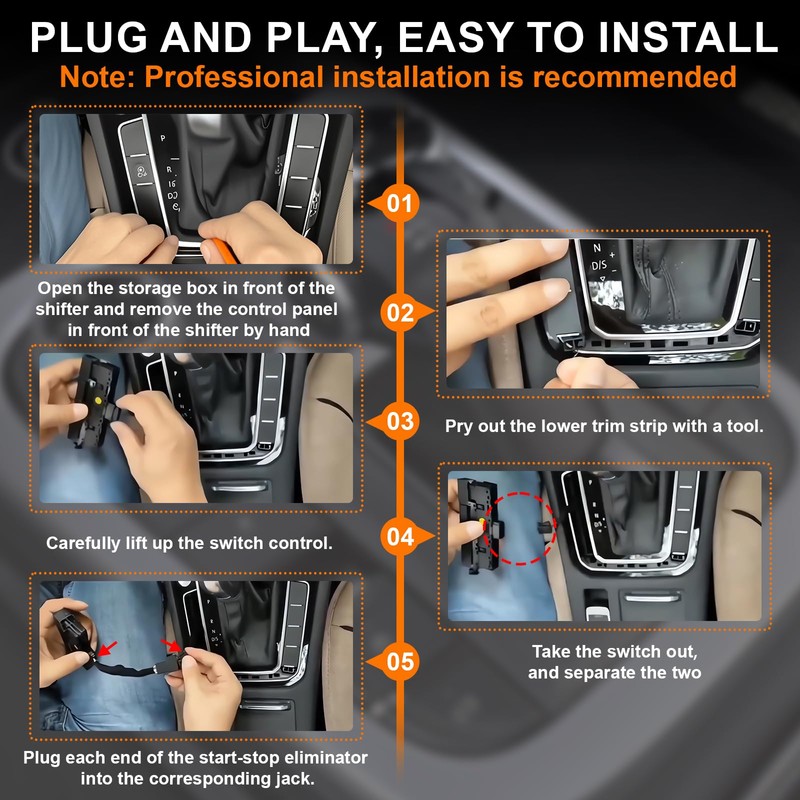 EXLECO Car Start Stop Automatic Motor System Compatible with VW