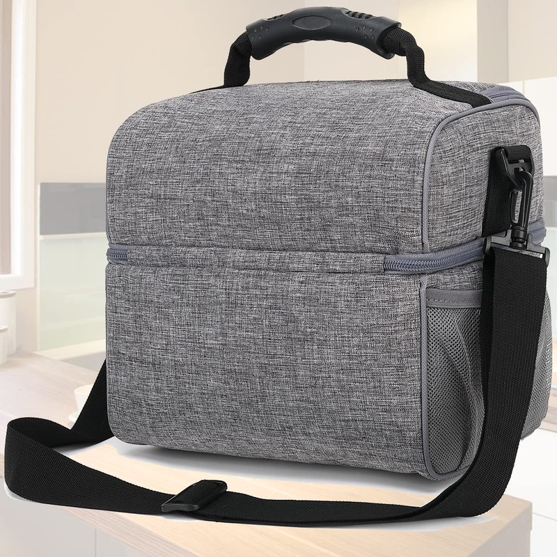 FlowFly Double Layer Cooler Insulated Lunch Bag Adult Lunch Box