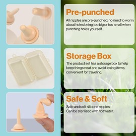 1TO3GO Pet Nursing Bottle Kits, Kitten Formula Feeder, Kitten Bottle Feeding Nipple and Syringes for Newborn Kittens, Puppies, Squirrels, Rabbits, Bunnies