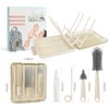 Baby Bottle Brush Set, 6-in-1 Travel Bottle Cleaning Kit with