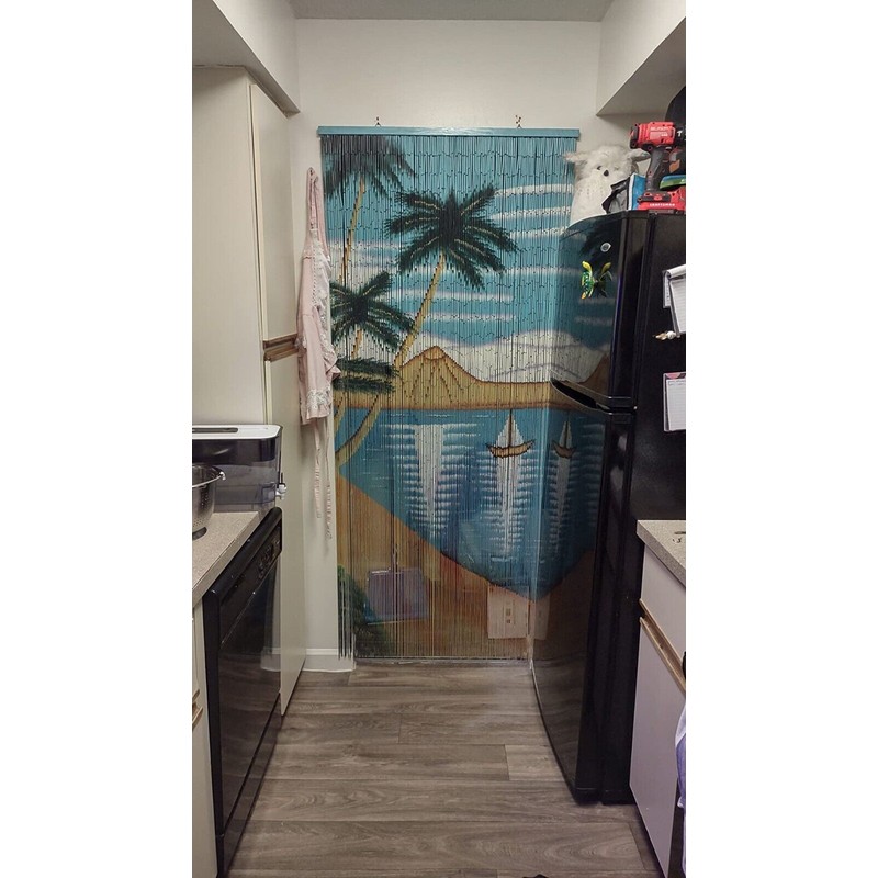 ABeadedCurtain - Waikiki Beaded Curtain 125 Strands (+Hanging Hardware)