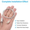 PATIKIL Ceiling Hanging Wire Cable Kit, 1m/3.3ft 4 Set Adjustable