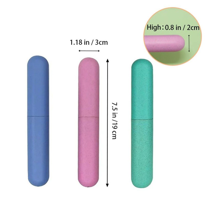 ZYYC 4 Pack Travel Toothbrush Case, Holder Toothbrush Travel Containers