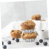 iplusmile 50Pcs Stainless Steel Egg Tart Molds Reusable Brioche Pudding