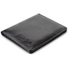 Jaimie Jacobs Slimstar Men's Slim Leather Wallet, Portrait Format, black,