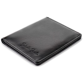 Jaimie Jacobs Slimstar Men's Slim Leather Wallet, Portrait Format, black, Modern