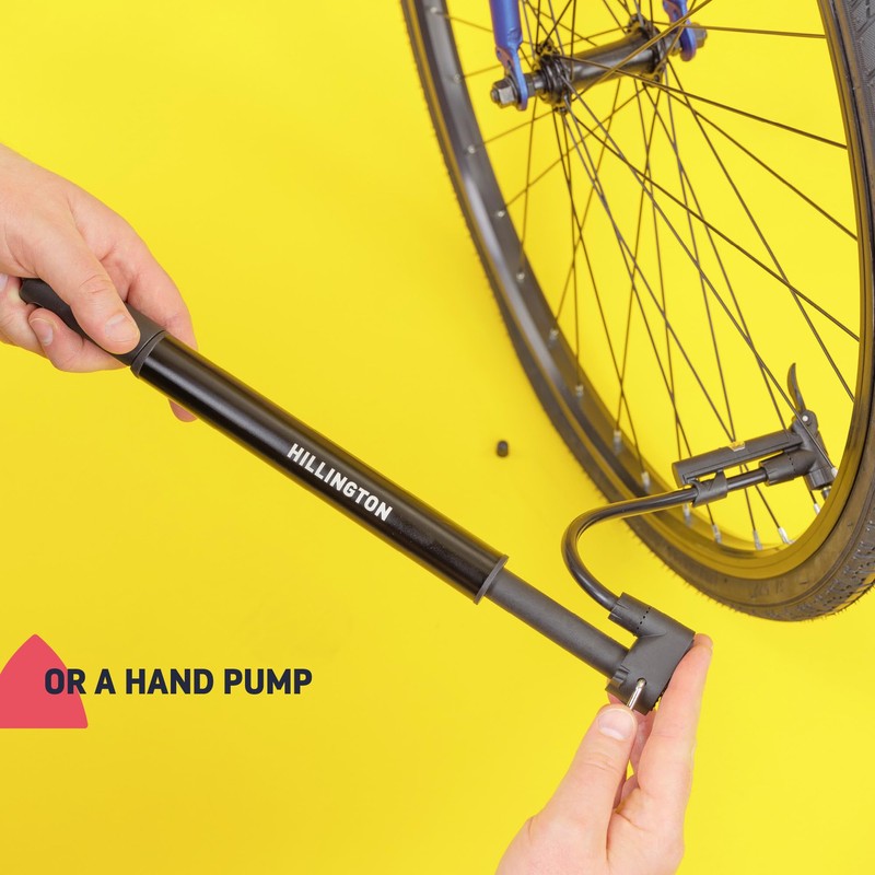 Hillington Hybrid Bike Pump – Hand and Foot Pump with